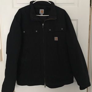 Mens Carhartt Quick Duck Jefferson Black Jacket